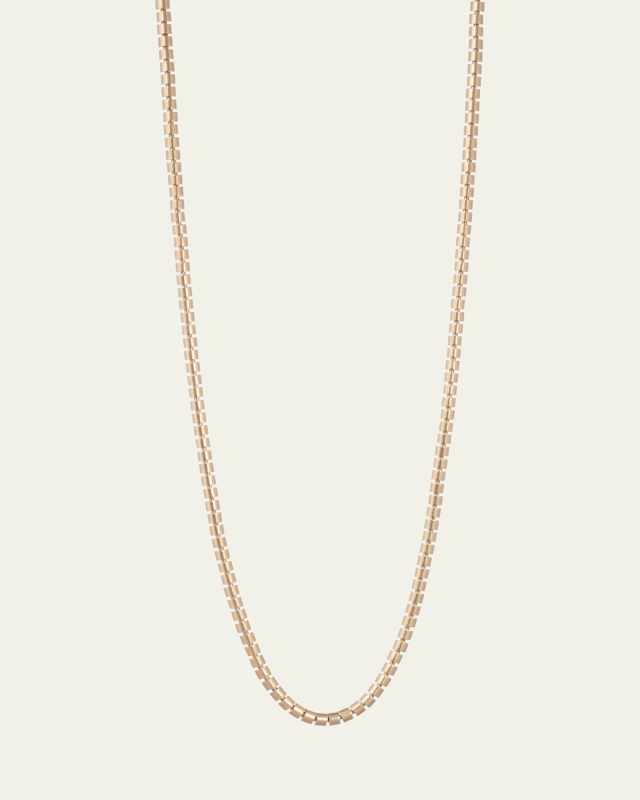 Ophelia 18K Yellow Gold Narrow Necklace, 36"L